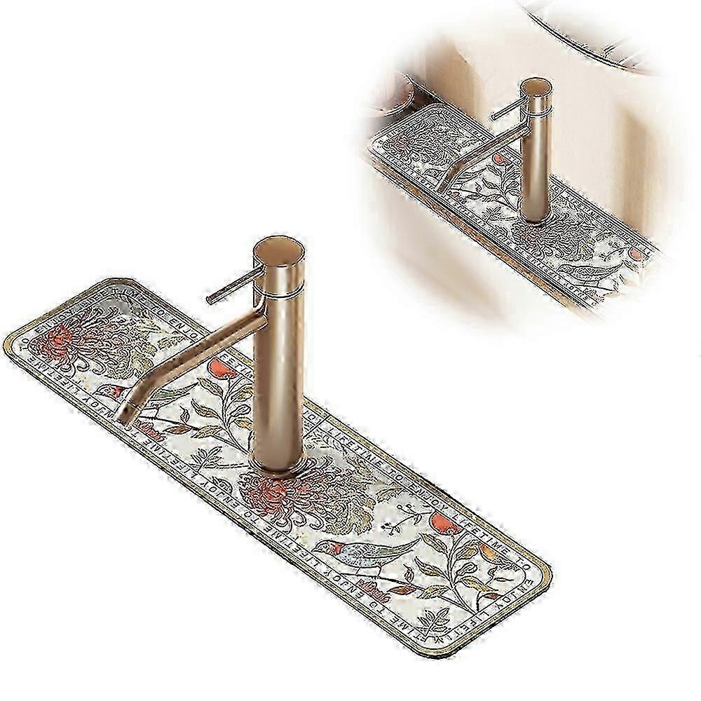 صنبور بالوعة حصيرة ، مطبخ بالوعة سبلاش جارد مطبخ مستطيل ماص استنزاف حصيرة ، حصيرة تجفيف للمطبخ ، حمام كونترتوب حماية