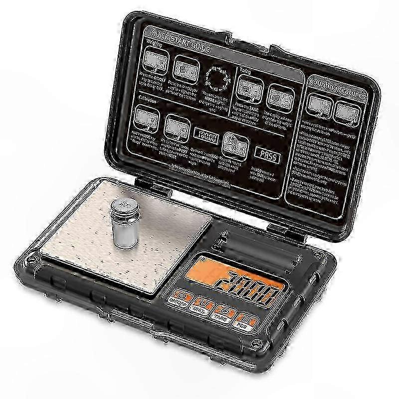 Precision Mini Digital Scale, 50g/200g Capacity, 0.001g/0.01g Accuracy, Portable Pocket Scale for Milligram Measurement