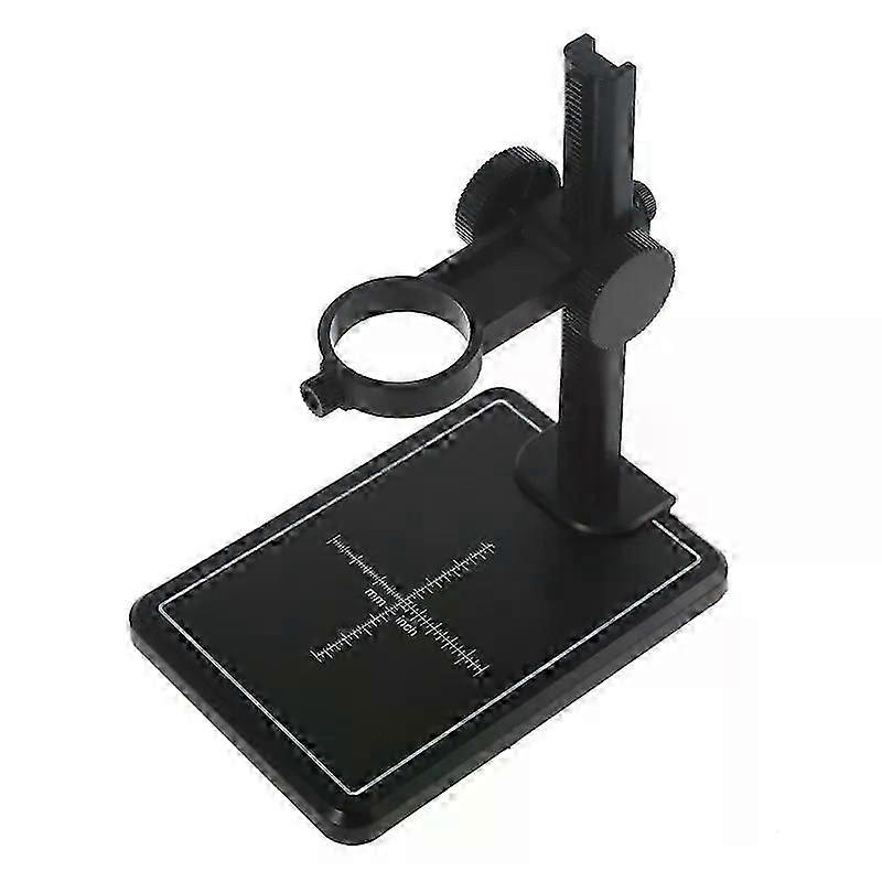 Microscope Stand Portable Adjustable Manual for Focus Digital USB Microscope Holder Support Adjusted Up & Down Black/Whi
