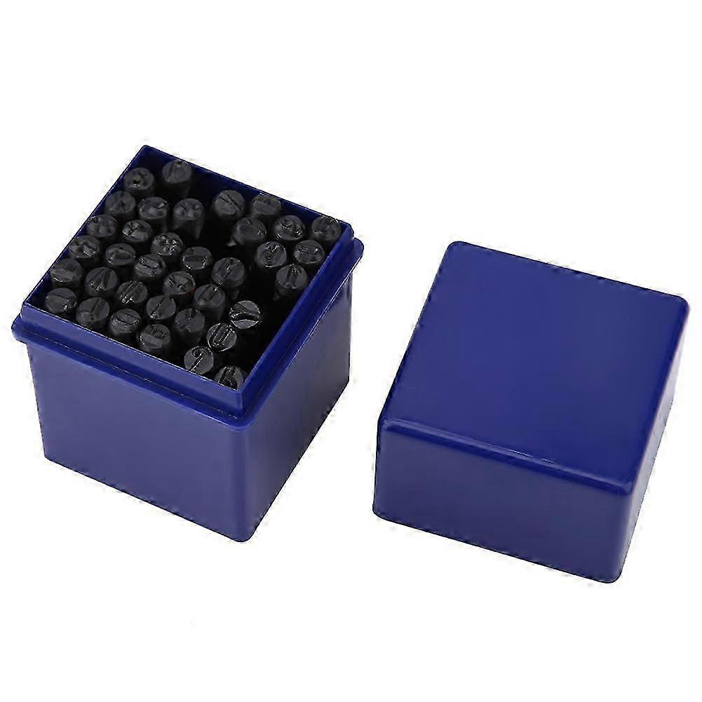 2025 أحدث طراز 36 قطعة / مجموعة 5 مم من الأبجدية الفولاذية الحرف ورقم الطوابع لكمة