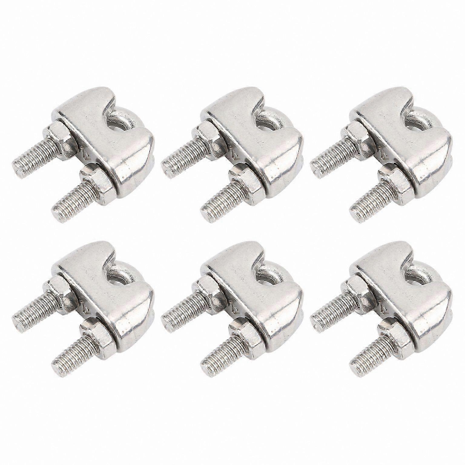 Stainless Steel Wire Rope Clamp M4 Fixing Chuck Rigging Hardware