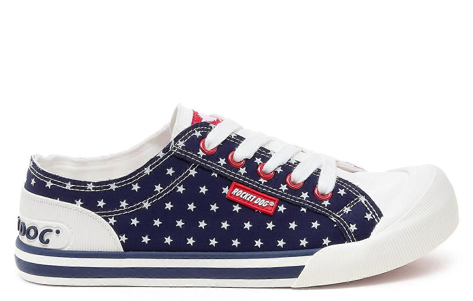 Rocket Dog Jazzin Spangle Trainers Red/Navy