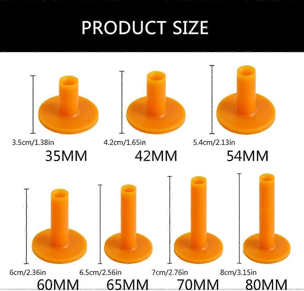 Golfing Rubber Tees 54mm, 10Pack for Driving Ranges and Practice Mat, Portable