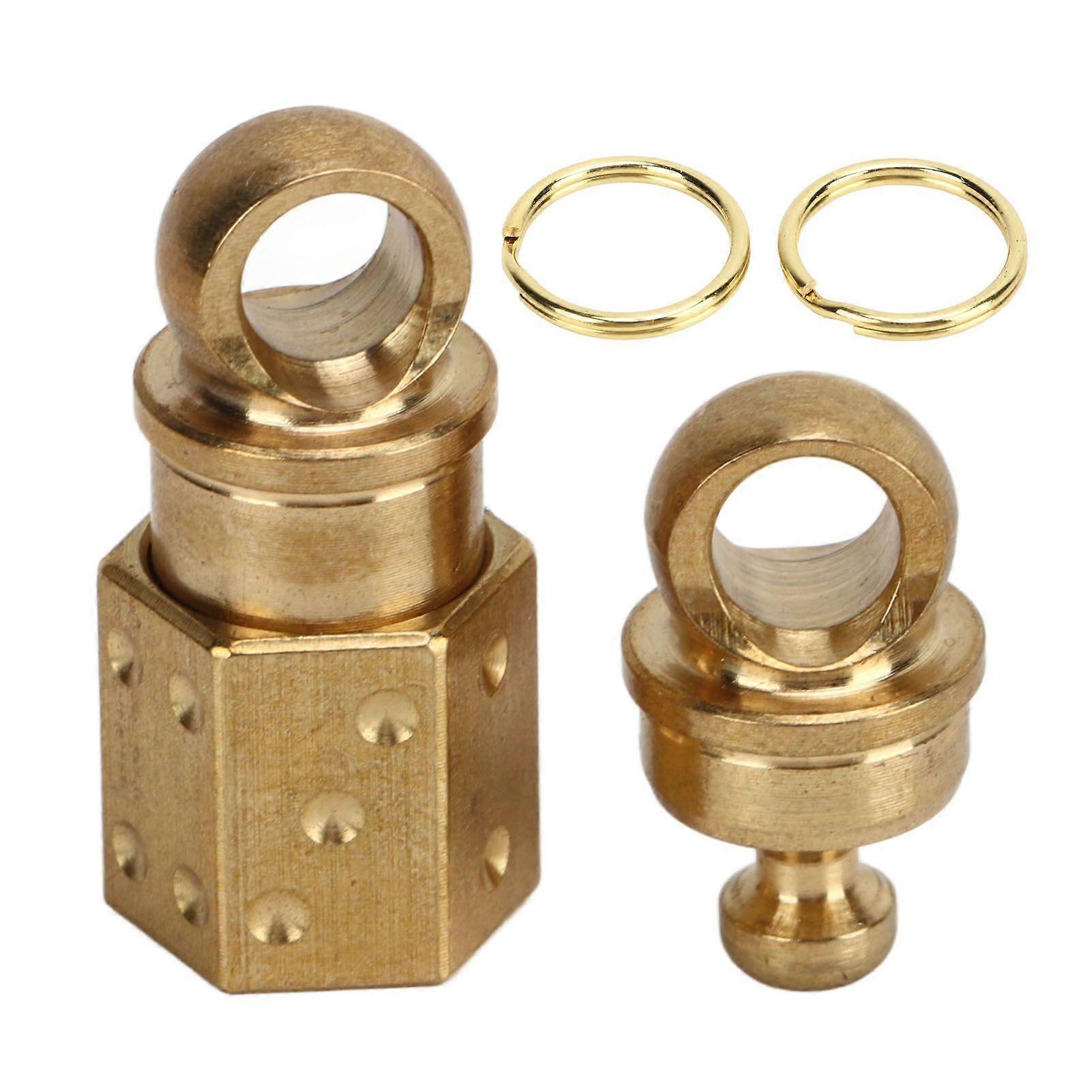 Quick Release Keychain Brass Detachable Pull Apart Key Rings Separate Chain Snap Lock Holder for Car House Keys