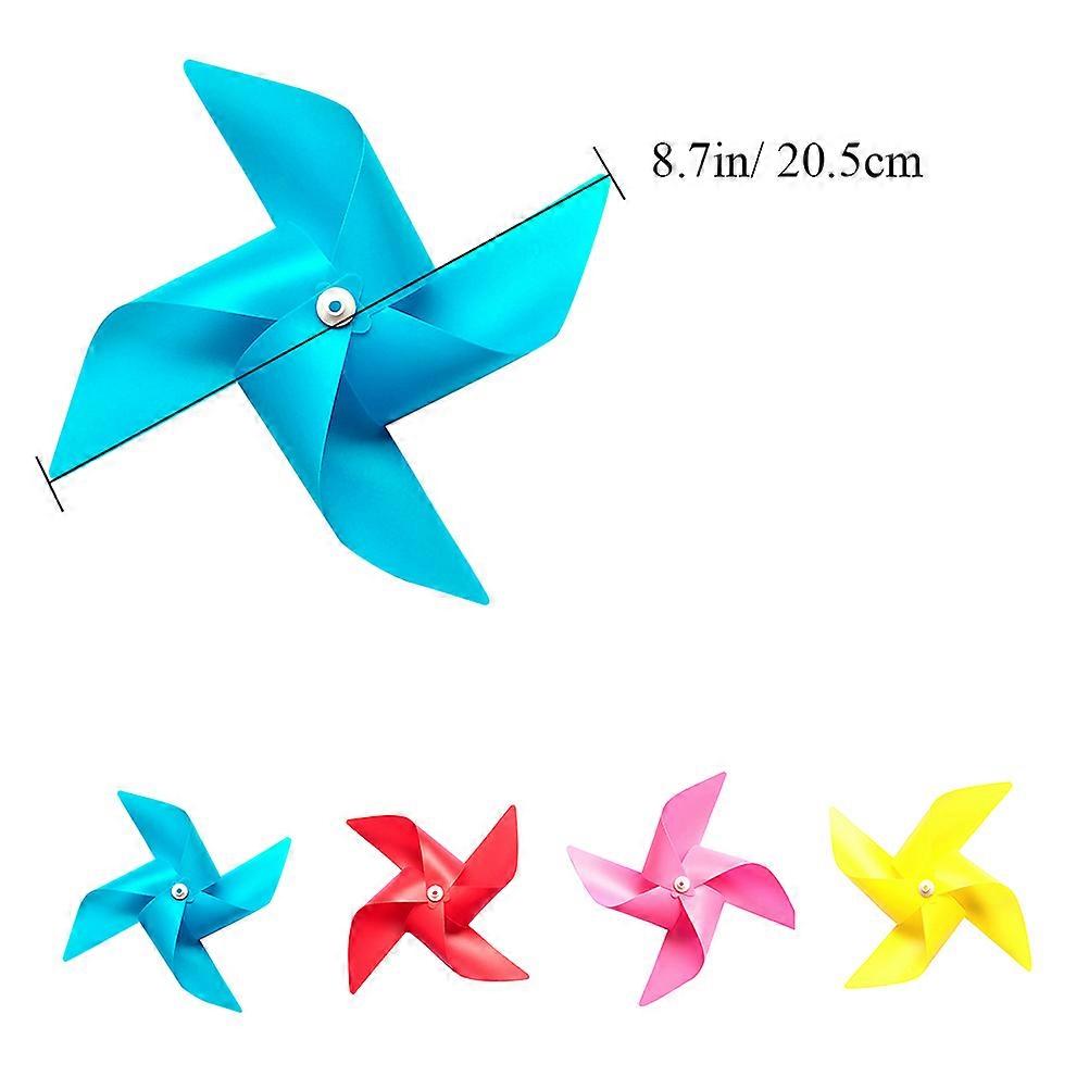 Plastic Windmill Pinwheel Wind Kids Toy for Party Ornament 40Pcs Pink