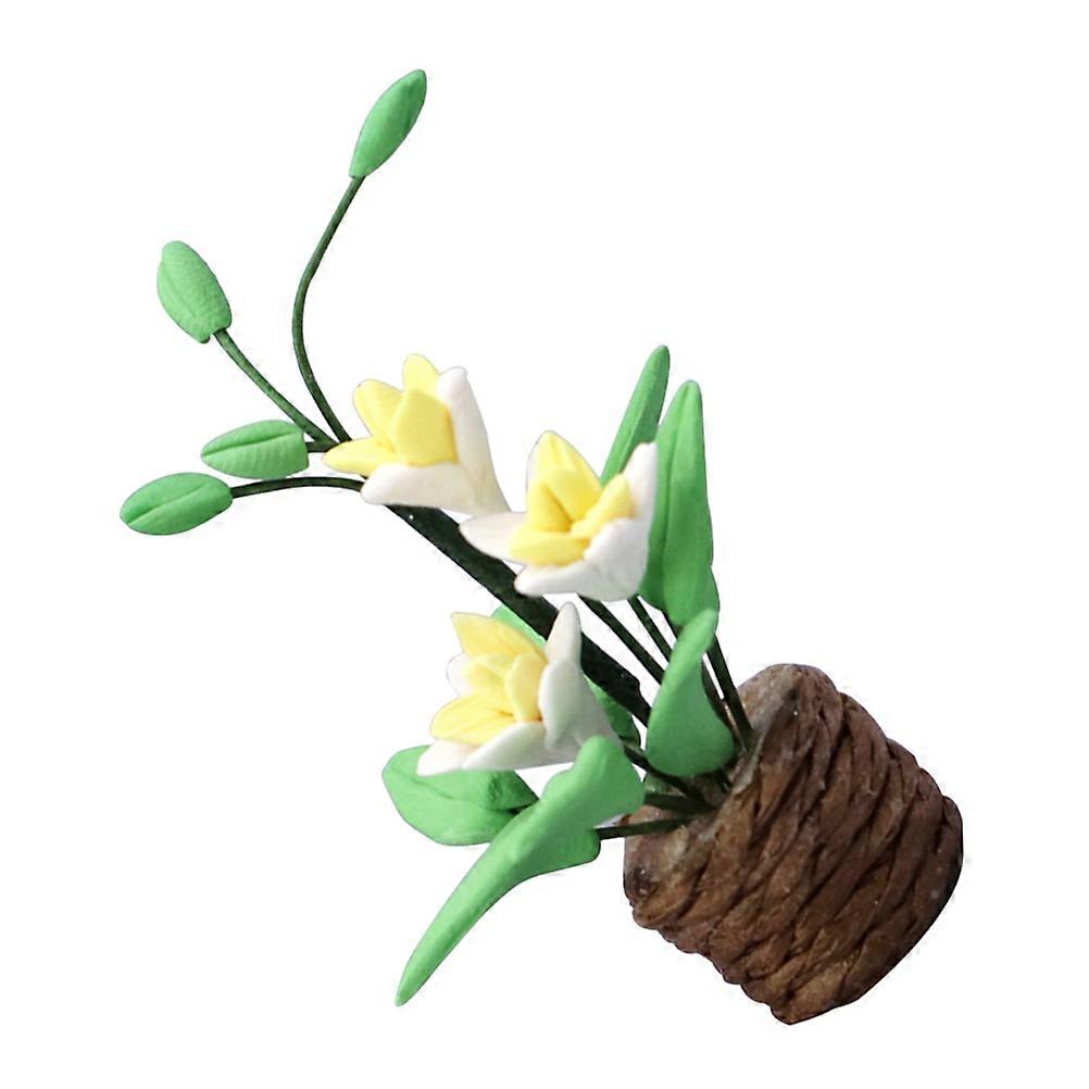 Tiny Bonsai Miniature Potted Plant for Decoration Portable and Durable
