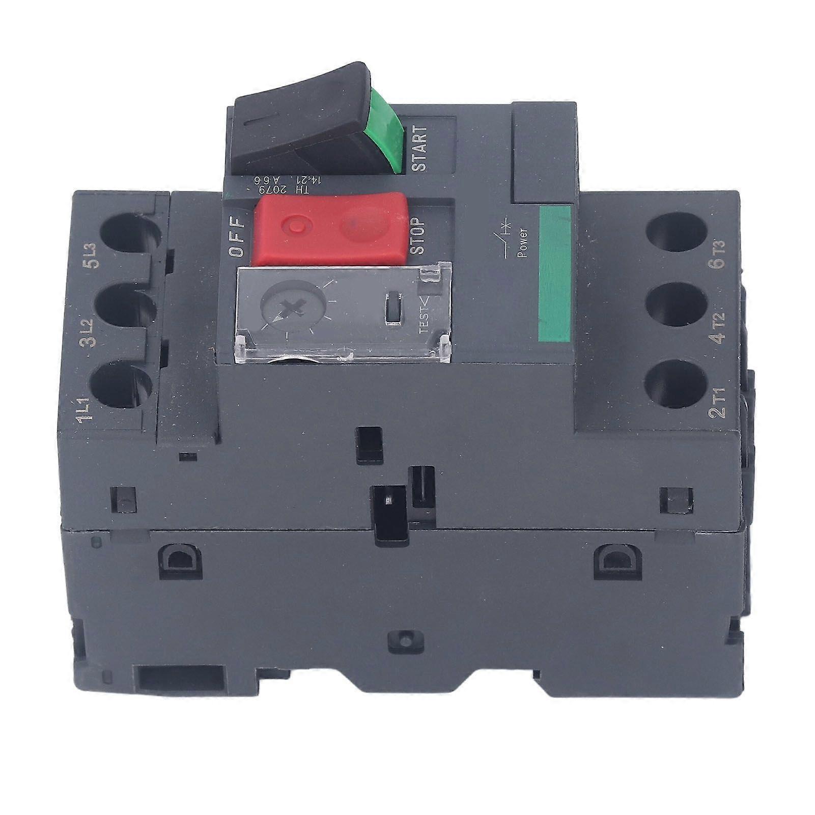 Motor Circuit Breaker Thermal Magnetic Trip Overload Short Circuit Protection Manual Motor Starter Button AC690V 0.63 to 1A