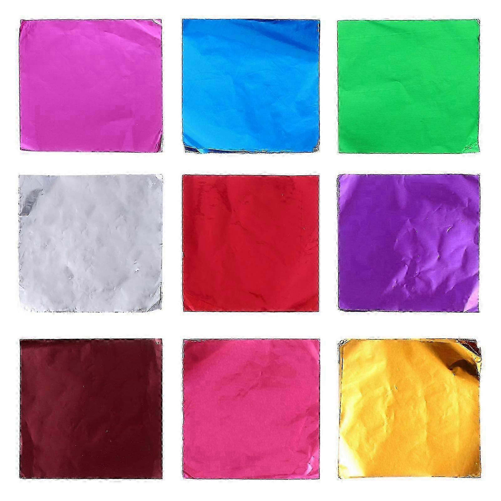 chocolate foil wrappers 900 pcs square for candy canes