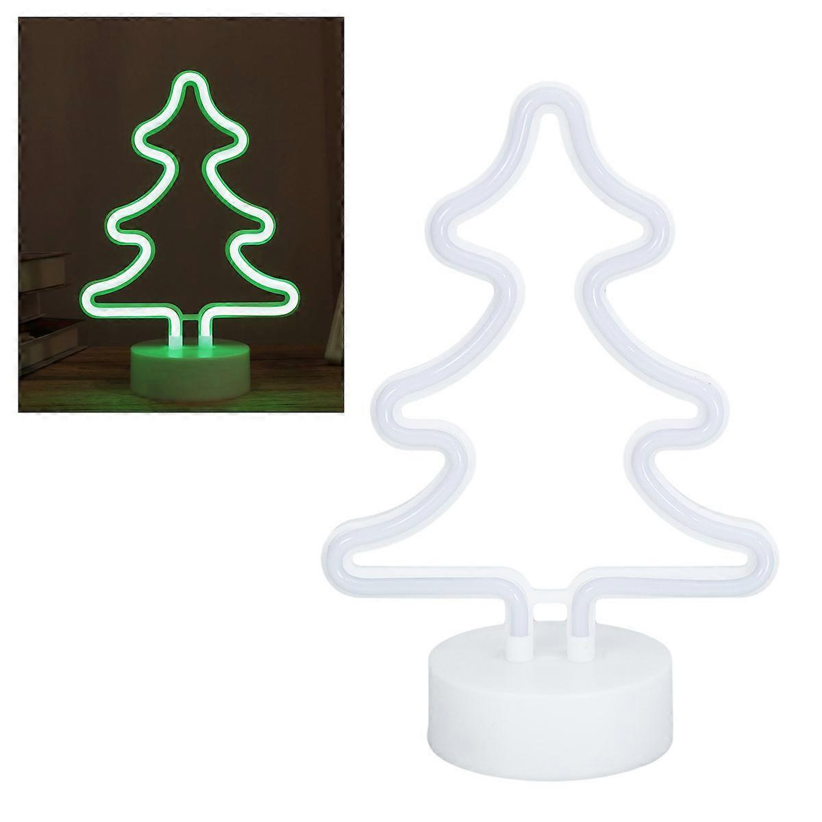 Creative Neon Sign Christmas Tree LED Neon Table Lamp for Lighting