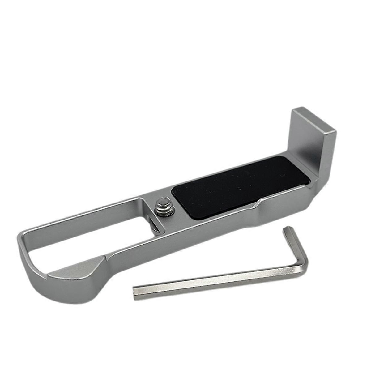 Camera Quick Release L Plate Hand Grip for G7X3 G7X2 Camera Multi-Functional Base Plate Silver