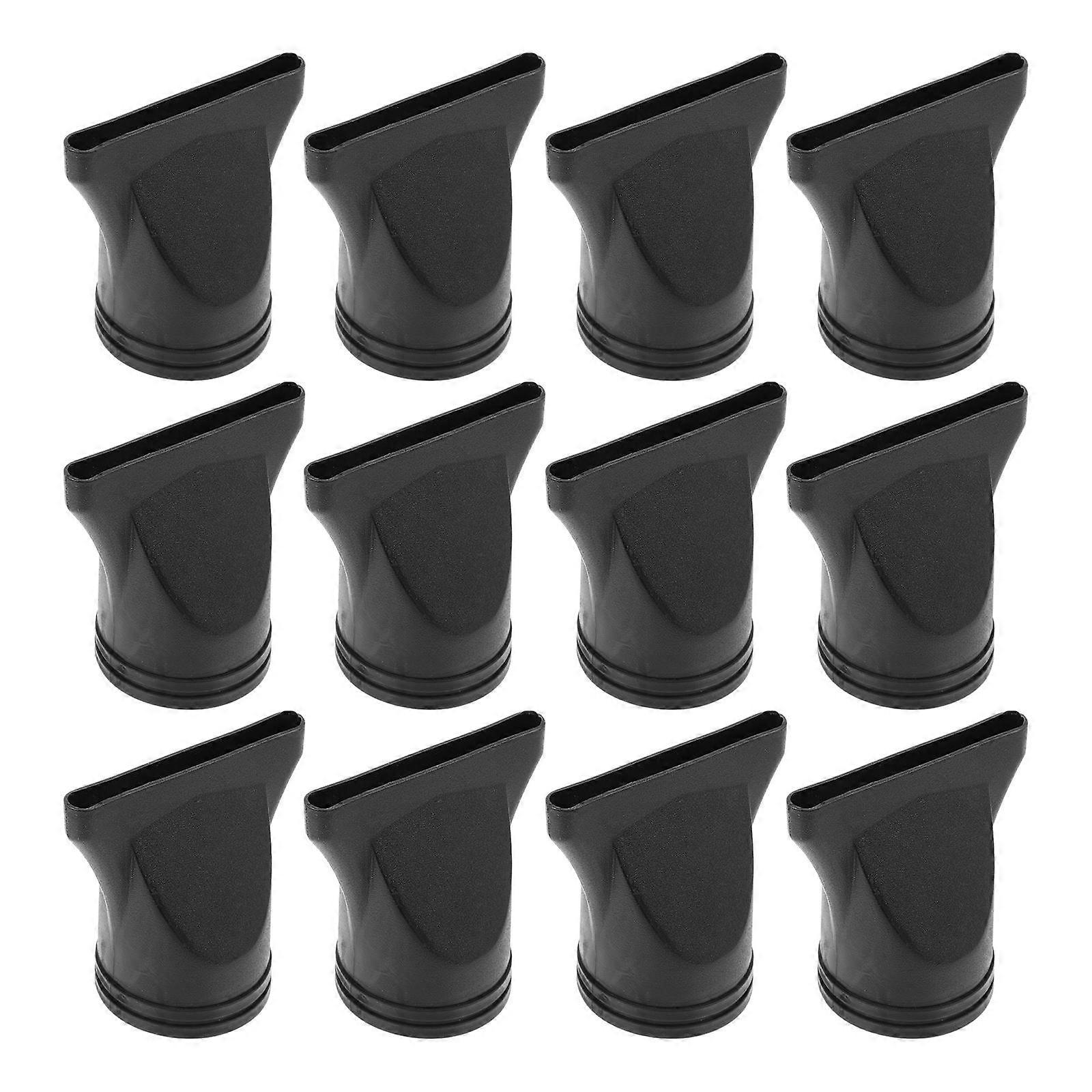 Hair Dryer Nozzle Black Pc Material for Powerful Drying 24Pcs Set
