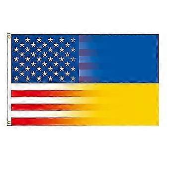 90*150cm Ukrainian Flag  Polyester Rectangular Banner For Outdoor