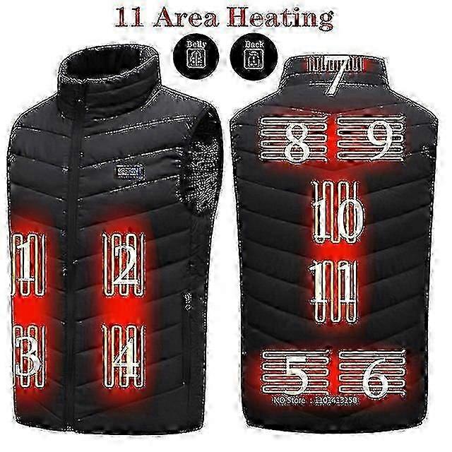 USB Heated Vest for Men with 9 Heating Zones & 3 Temperature Settings for Winter Hunting, Hiking & Outdoor Activities (S-4XL Sizes)_MM2