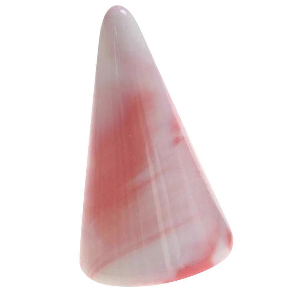 Ring Organizer Cone Ring Stand for 4Pcs Pink Ceramic Display Rack