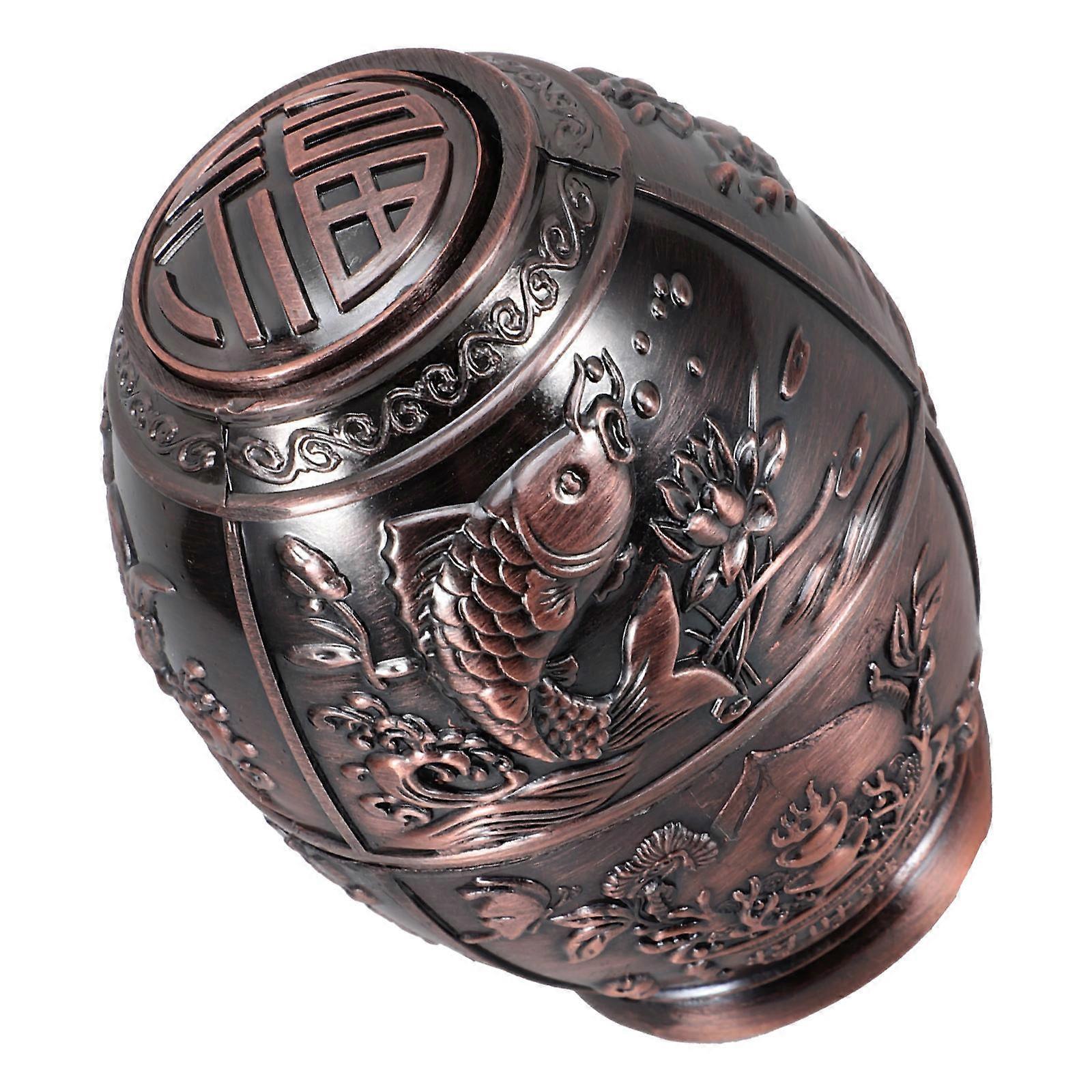 Hand Pressing Copper Toothpick Holder Dispenser Box 3Pcs Set