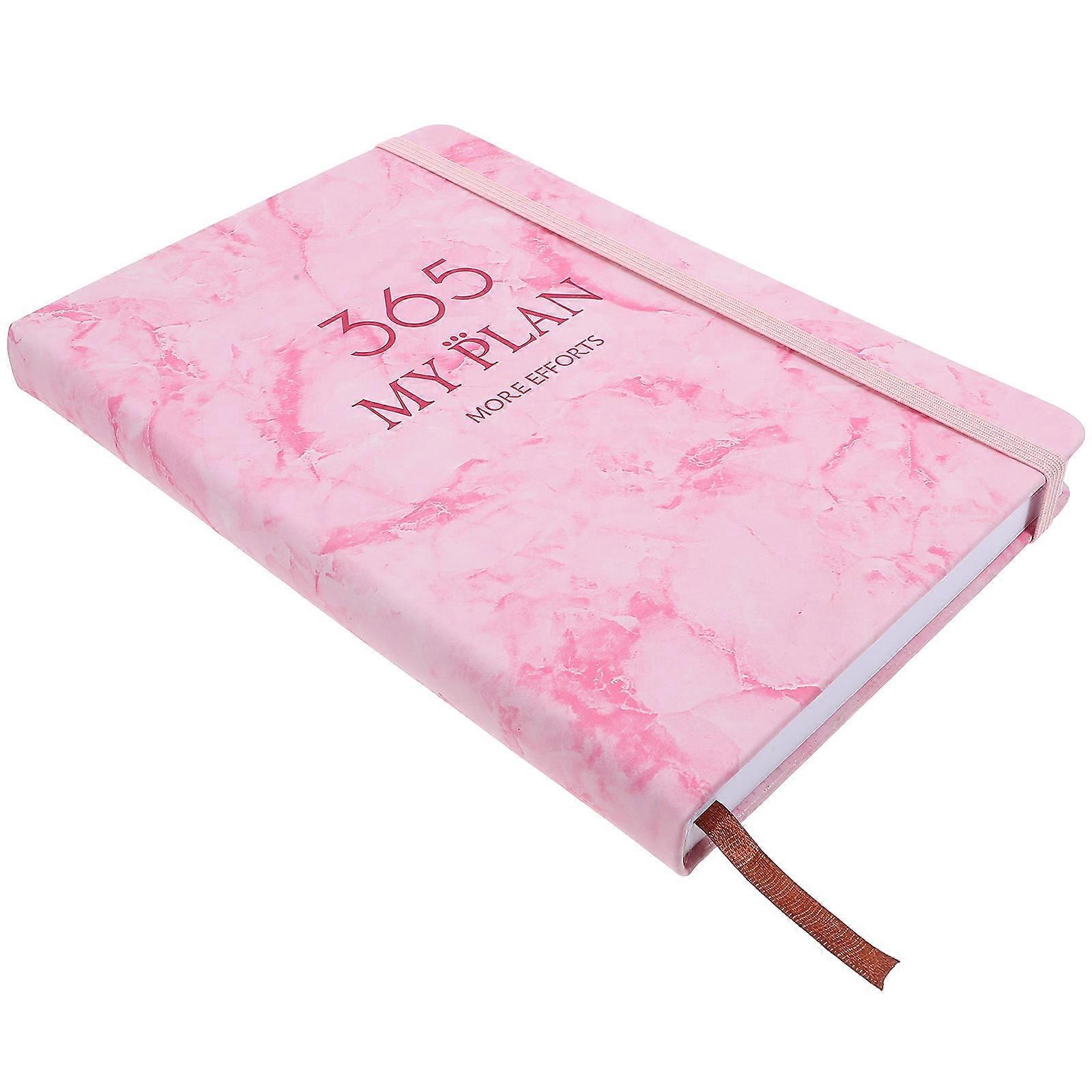 Pink Multi-Function Note Book for Writing 2025 Office Academic Planner Accessory
