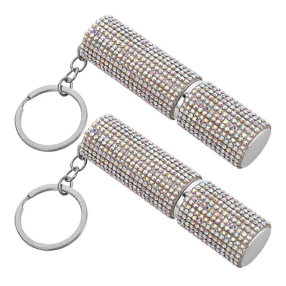 Portable Atomizer Bottle Keychain Travel Refillable Perfume Container 5ml Stylish Women Accessories Daily Use 10Pcs