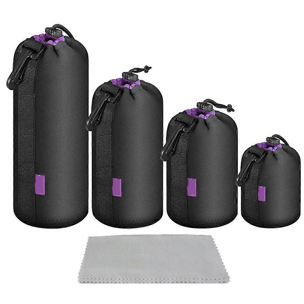 Camera Bag Protective Bag for Storage 12Pcs Purple Portable Camera Liner