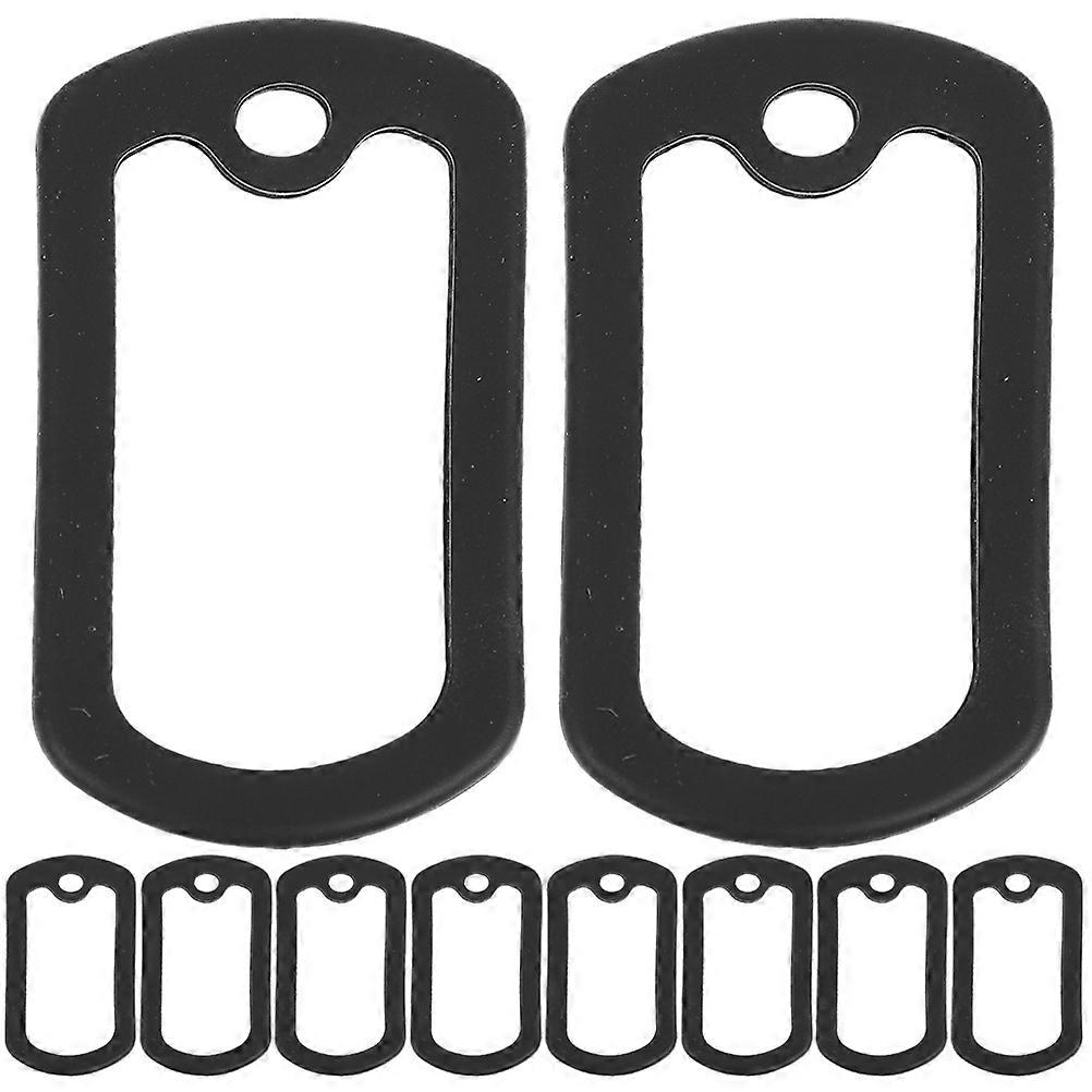 Silicone Dog Tag Cover 50 Pcs Black Protective Solution For Dog Tags Daily Use