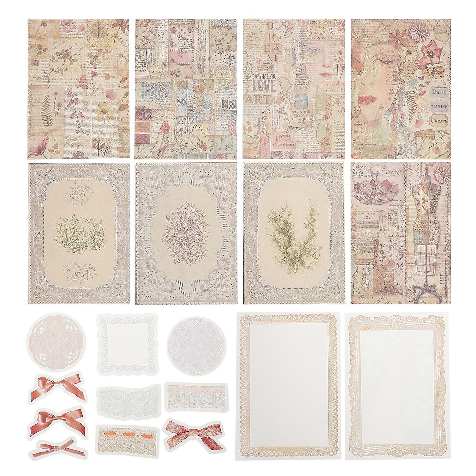 DIY Journal Material DIY Hand Account Papers for 2Sets of Crafts