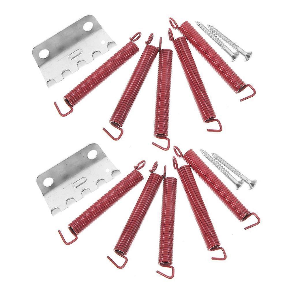 8 Sets Precision Tremolo Springs For Electric Guitar Music Enthusiasts High Stability Red Color Noiseless Installation