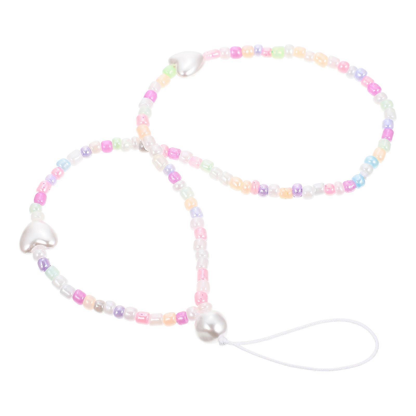 Phone Lanyard Mobile Phone Beading Chain for 3Pcs Usage