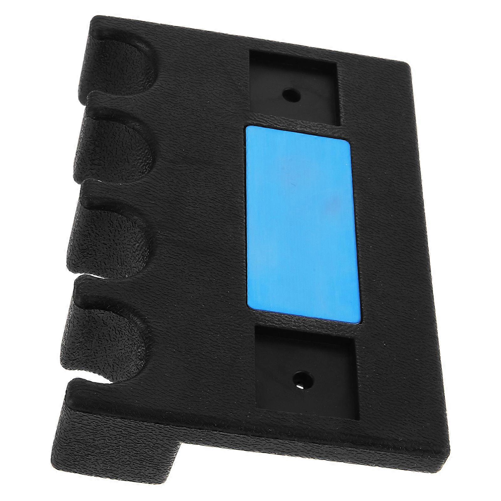 Billiard Cue Rack Rubber Pool Stick Holder for 2Pcs Multi-Hole Storage