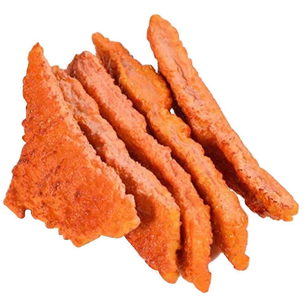PVC Fake Chicken Cutlet Decoration Model for Restaurant Display 5Sets