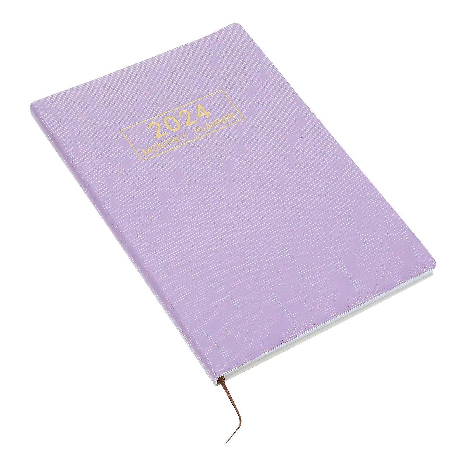 Daily Planner Notepad for Office Use 5Pcs Portable Purple Notebook