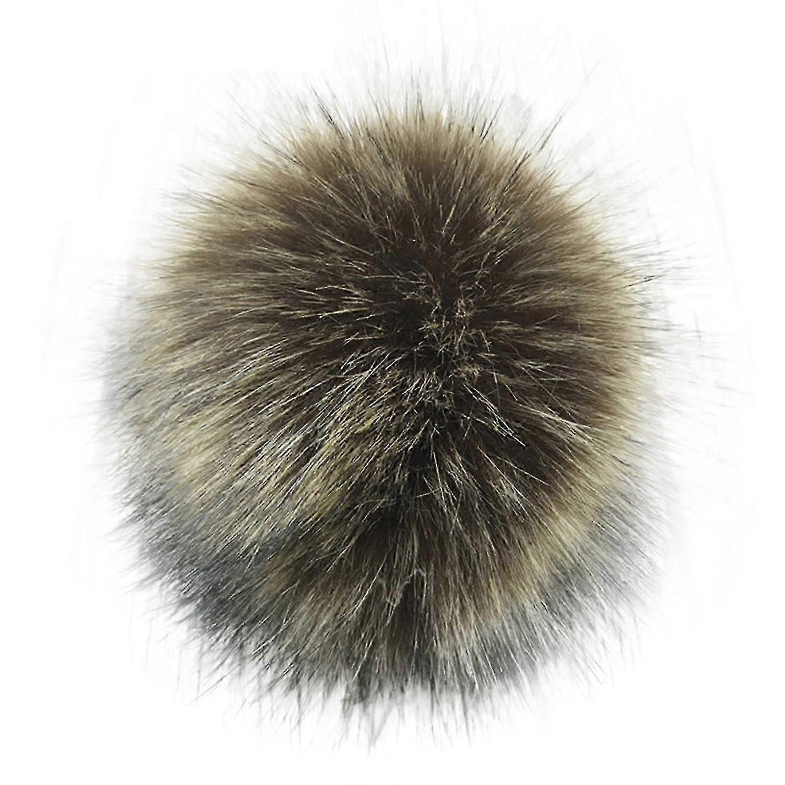 Soft Faux Fur Pompom - DIY Car Handbag Keychain Fluffy Ball Pendant (14cm/16cm)