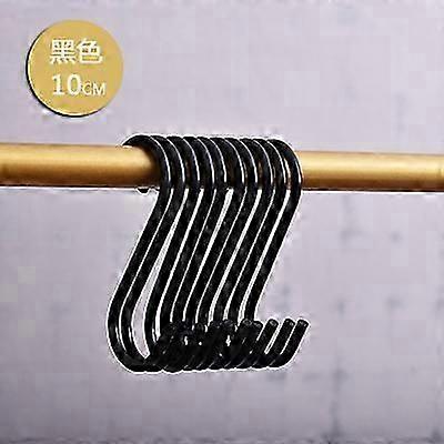 10kpl Vaatekaupan S-muotoinen metallikoukku S-rautakoukku vaatekoukku vaateripustin koukku-2025