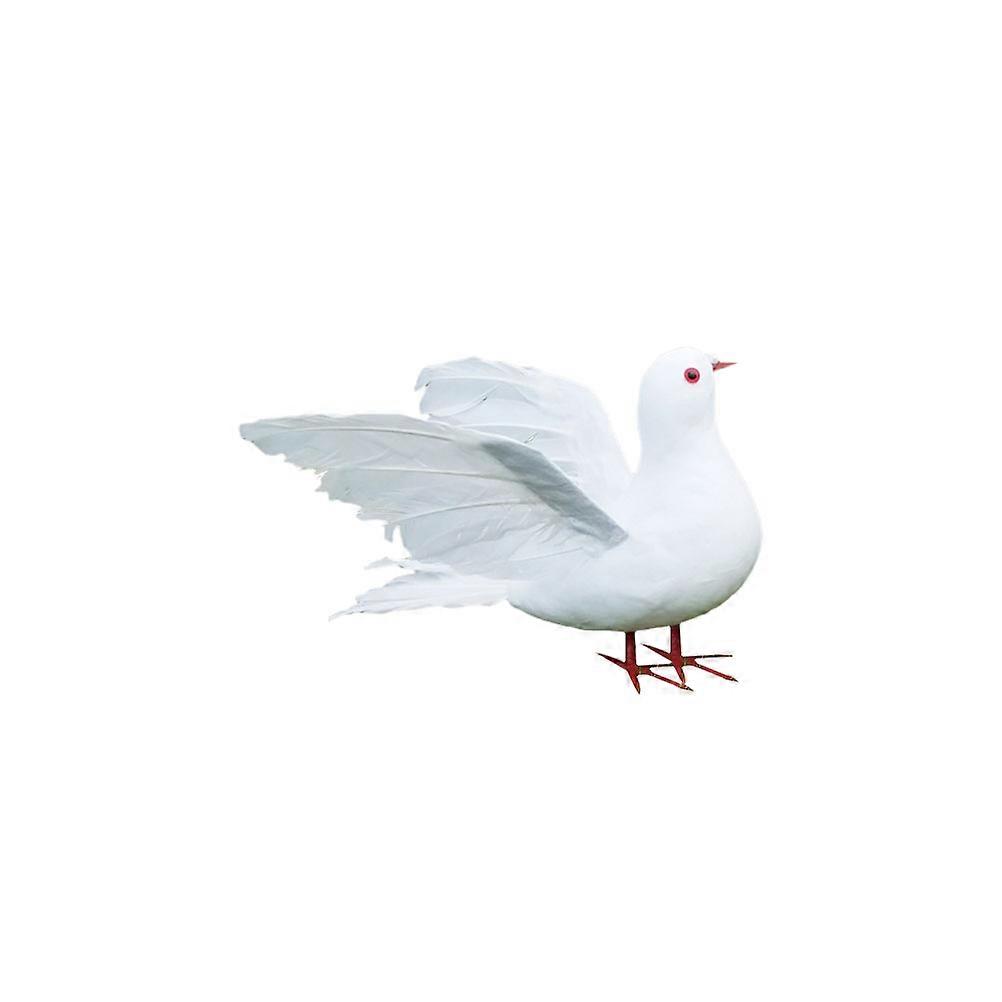 Peace Pigeon Large Wing Stretching Artificial Bird for Wedding 3Pcs
