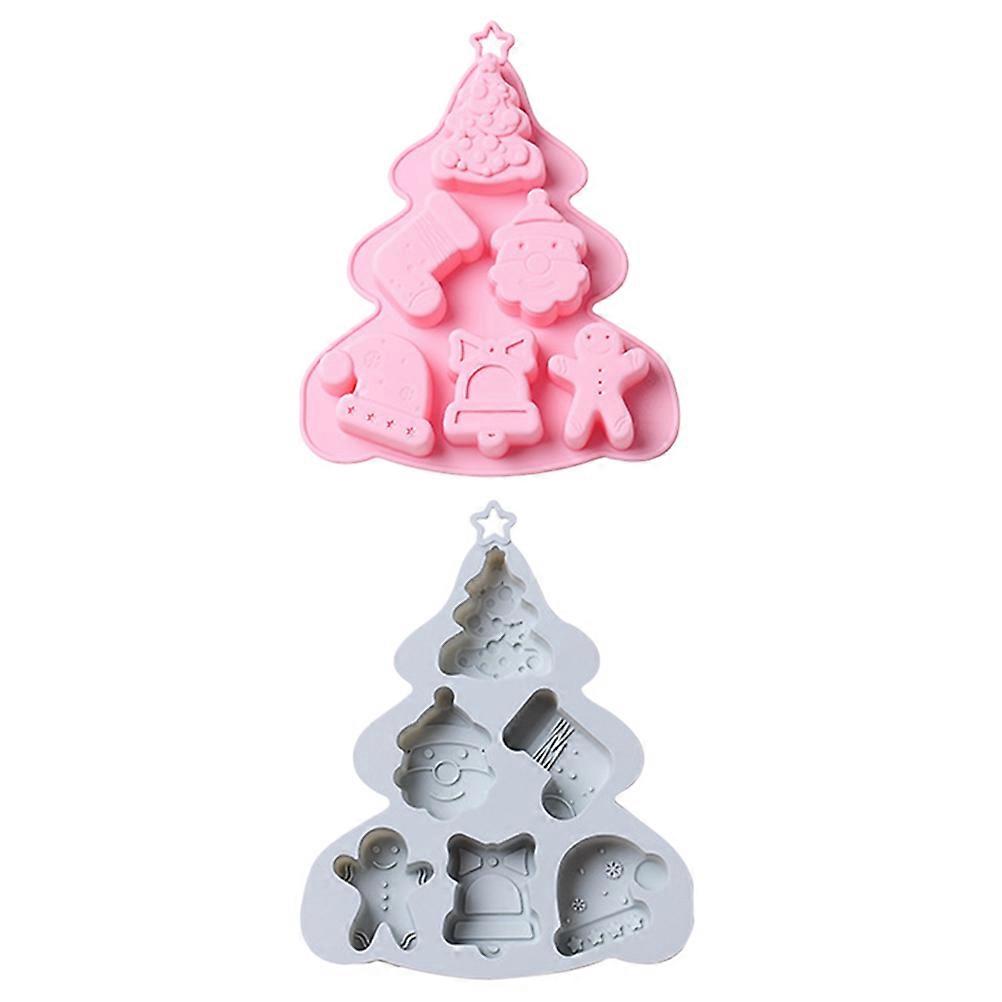DIY Mousse Cake Mold 2Pcs Assorted Color Silicone with Versatile Crafting for Home Use