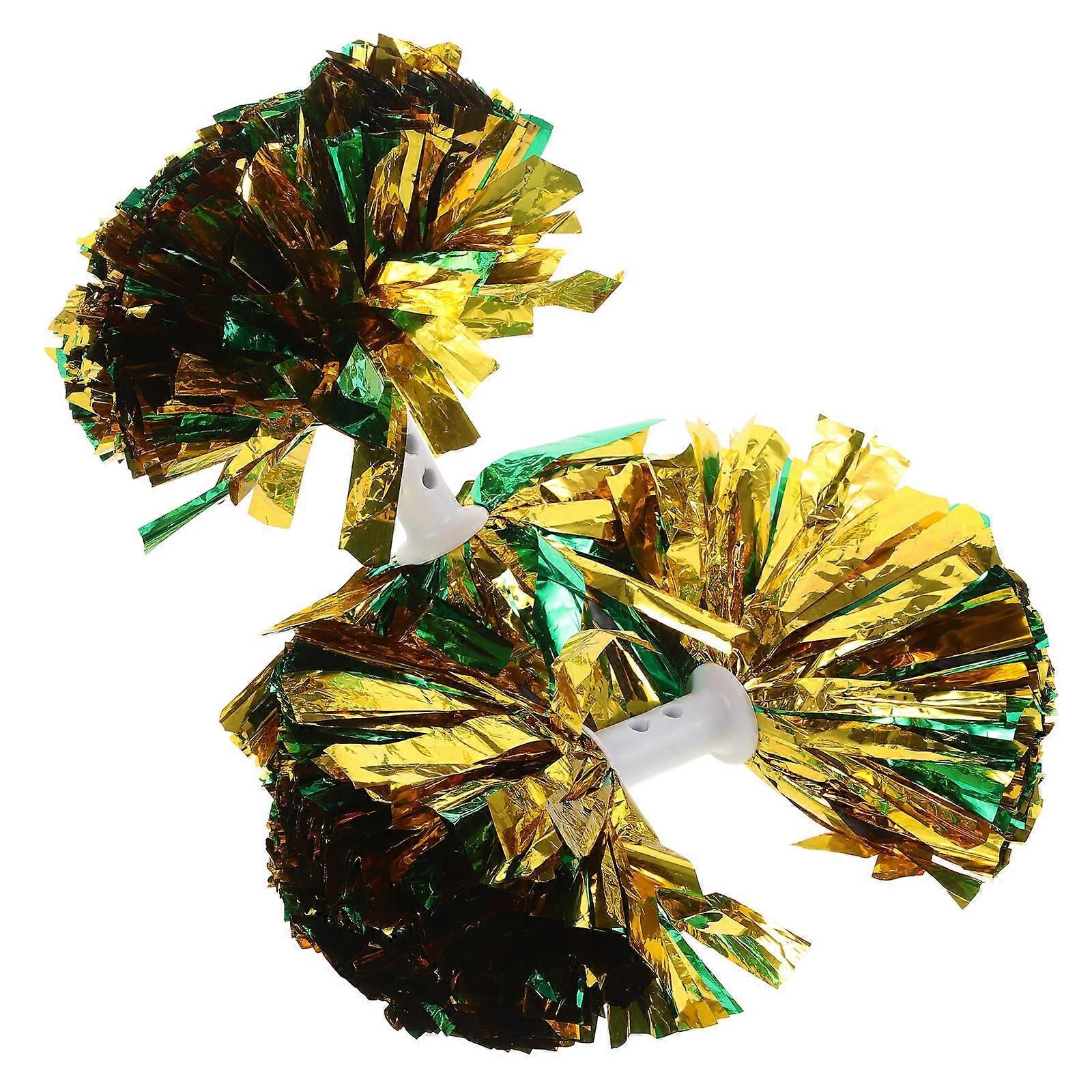 Cheer Pom Poms Plastic for Cheering Performance 2Pcs Prop