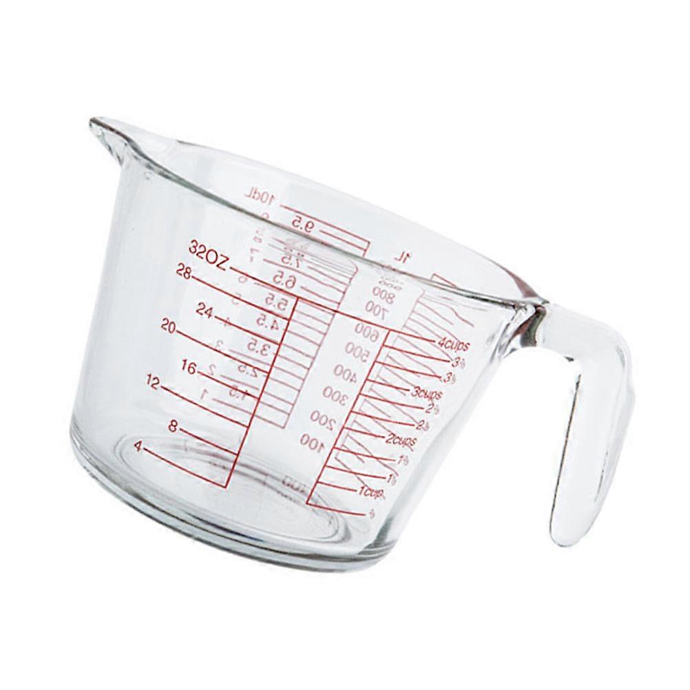 Household Heat-Resistant Measuring Cup 1000ml For Baking Kitchen Tool 1Pcs