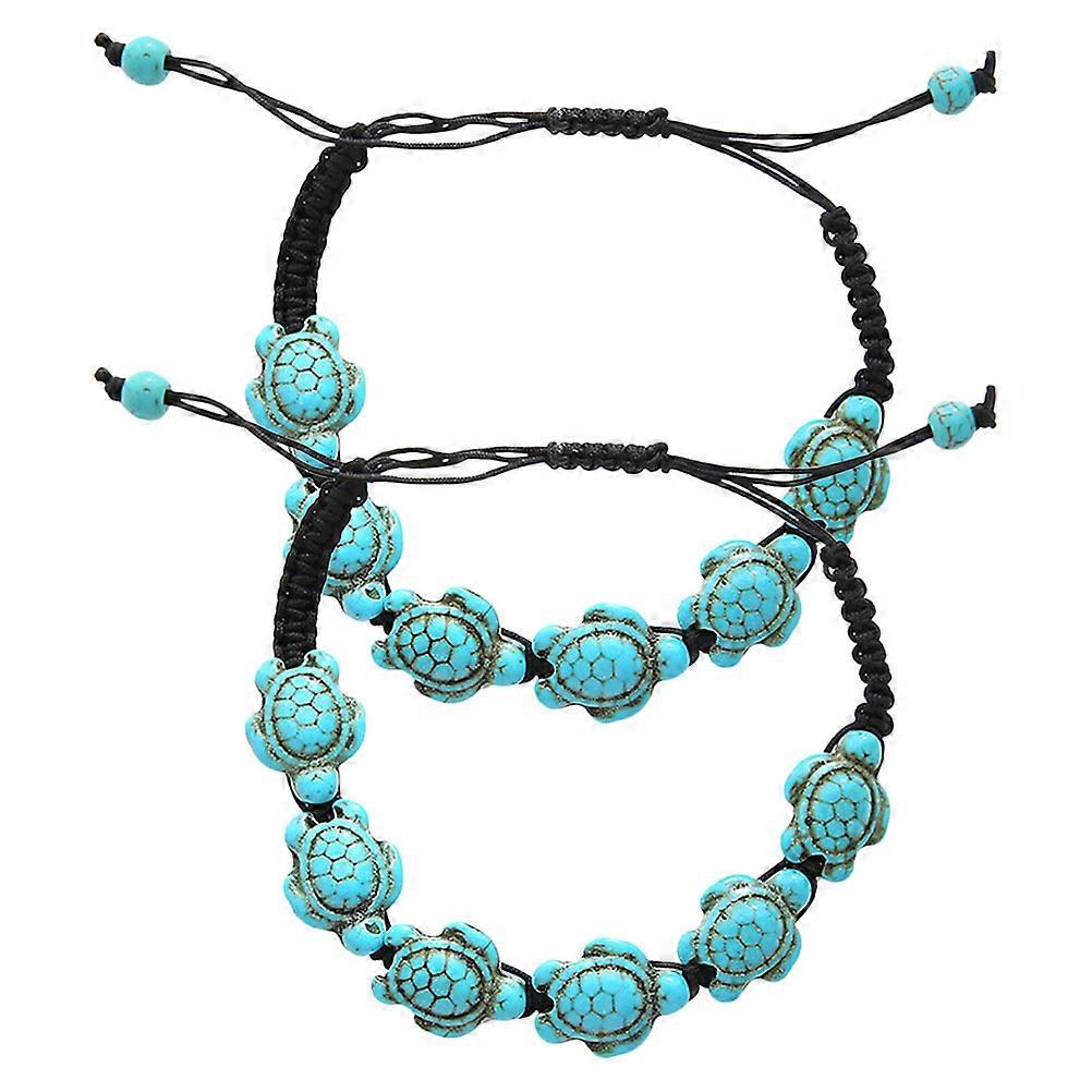 Turquoise Bracelet Adjustable Turtle Bracelet for Women 10Pcs Unique Design