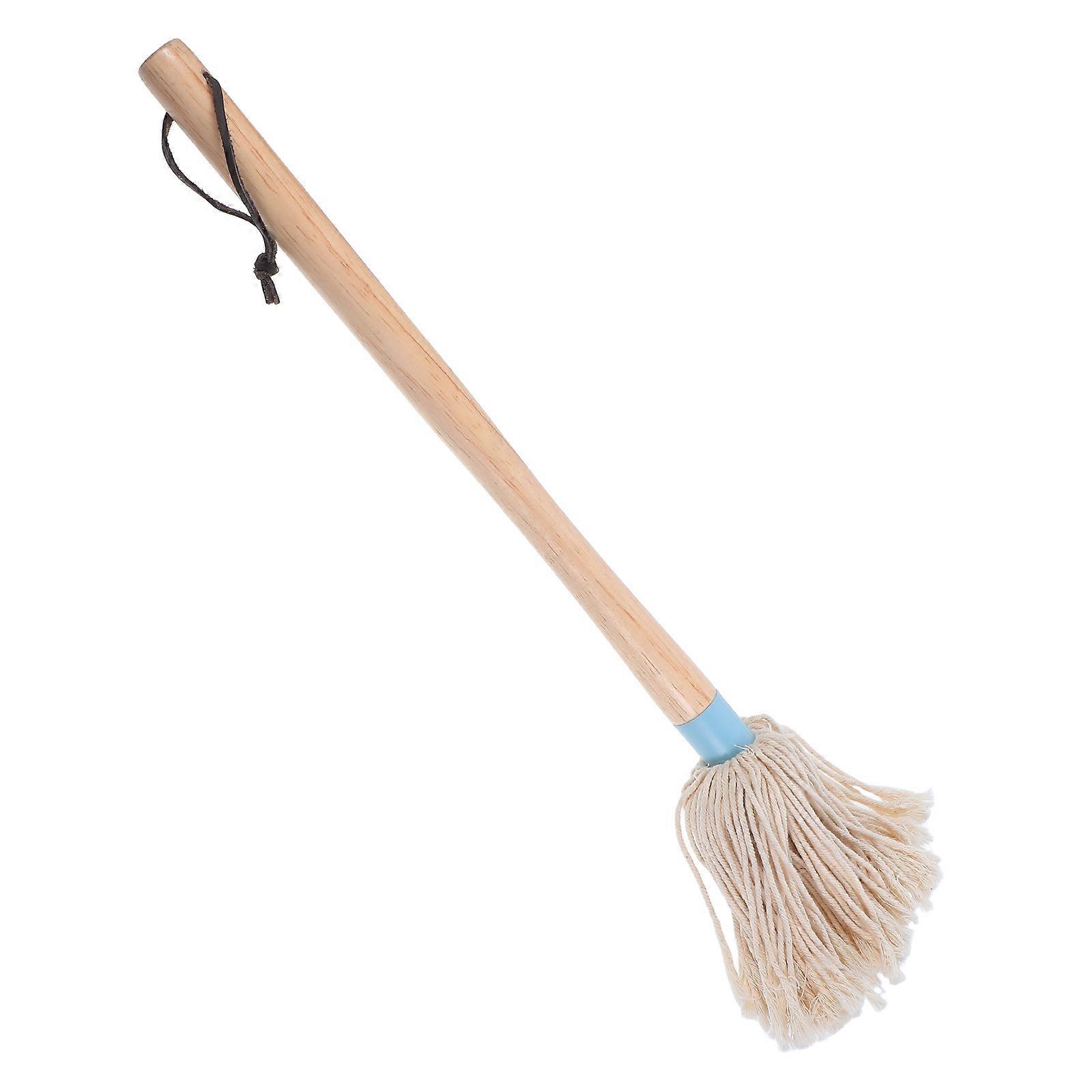 Bbq Sauce Basting Mops Brushes For Cooking Oil Absorption With Wood Handle Assorted Color Cotton Head 5Pcs