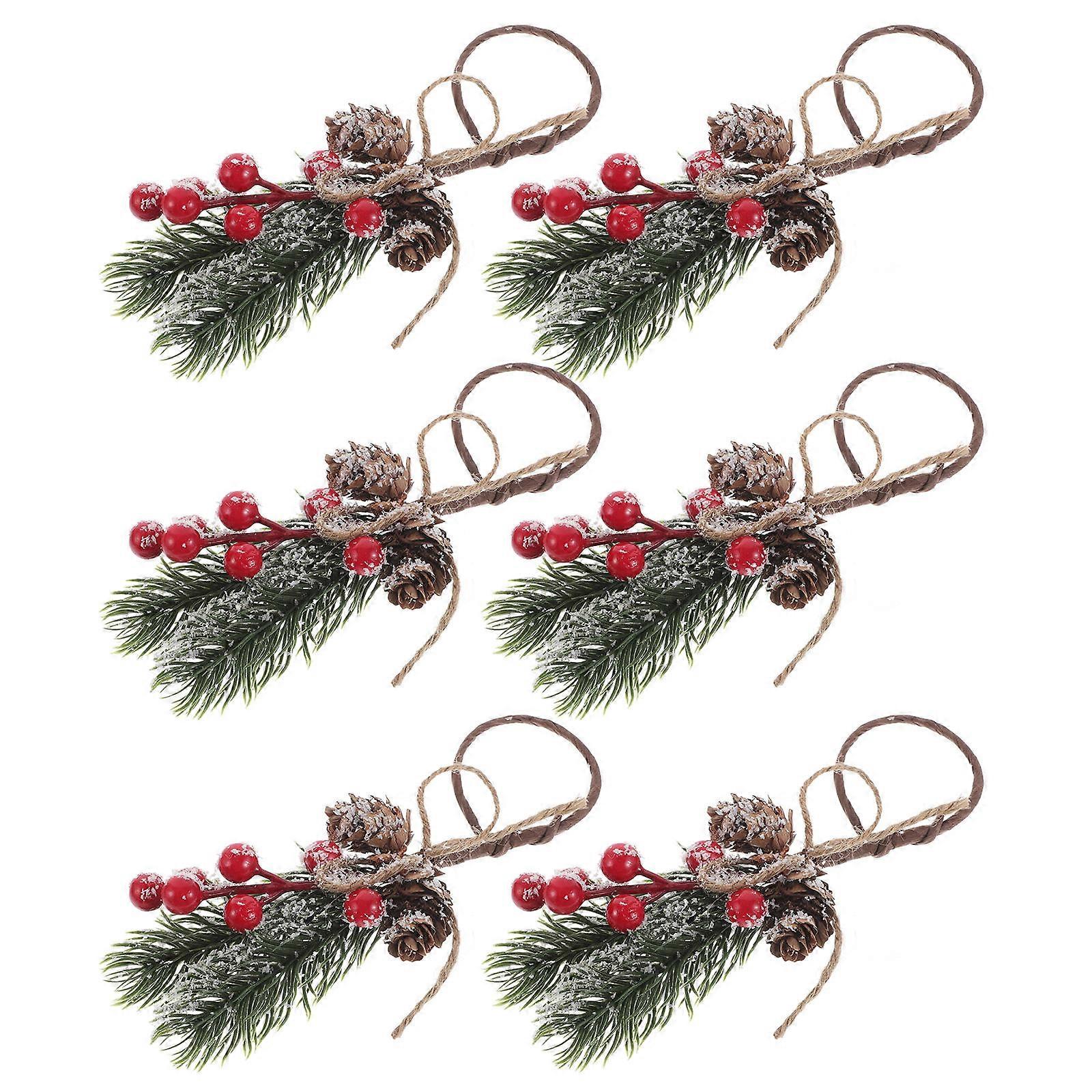 Elegant 18 Pcs Christmas Table Decor Napkin Rings Assorted Color For Celebrations Handmade Accents