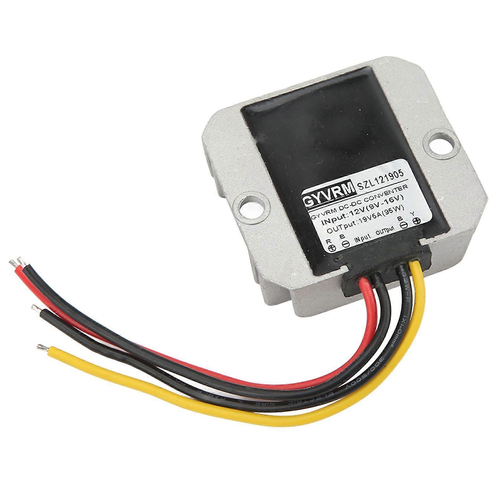 Voltage Boost Converter DC 12V to DC 19V 5A IP67 Waterproof Volt Step Up Module for Vehicle