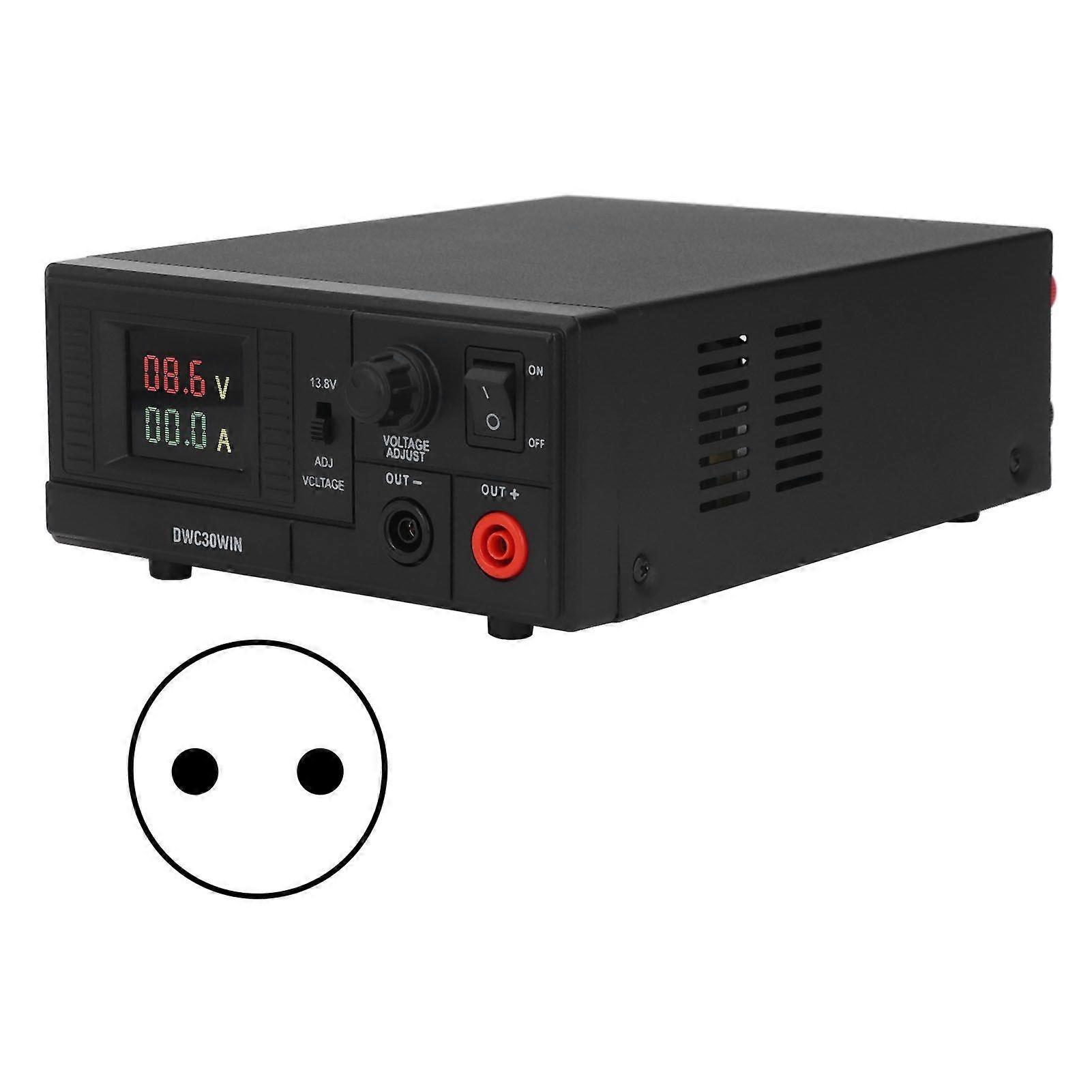 AC to DC Converter Power Supply 30A 13.8V Output Adjustable 7.5V15.8V Color Digital Display for Vehicle Marine Radios EU Plug 220V AC