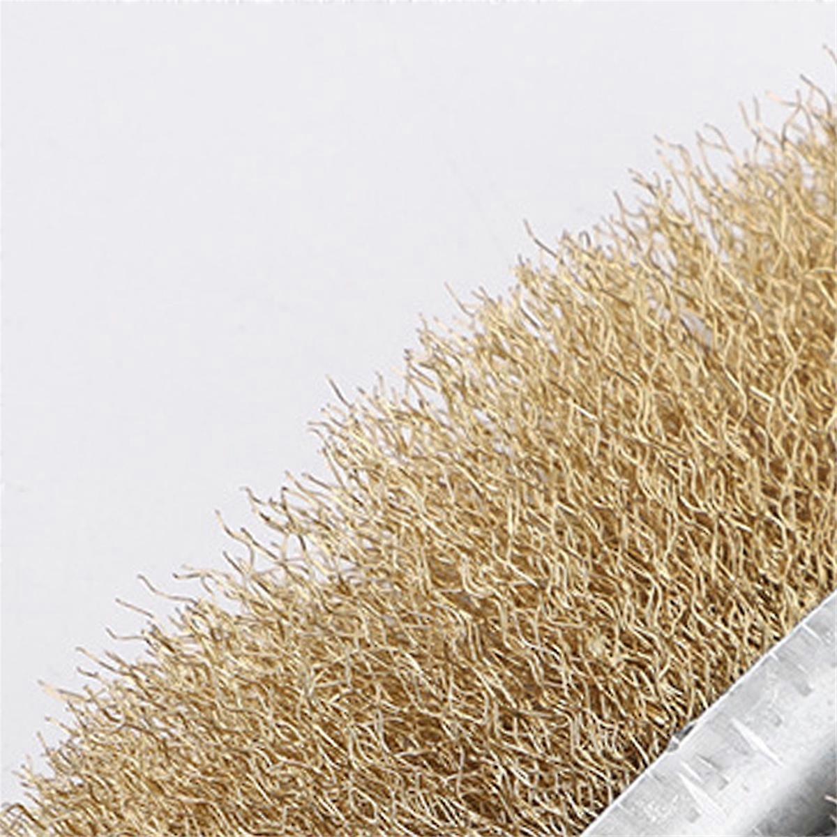 3PCS Multi-Function Tool Wire Brush Copper Plated Cleaning Brush A