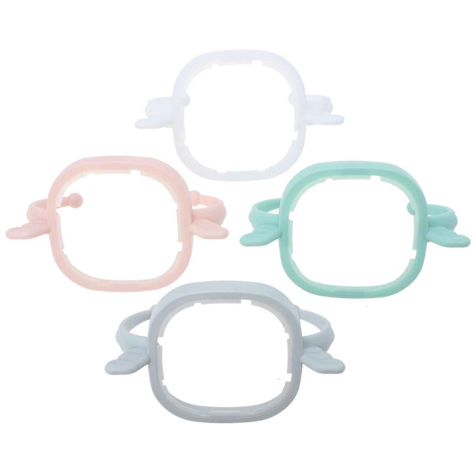 Baby Bottle Handle for Feeding Bottle Grip 4Pcs Assorted Colors