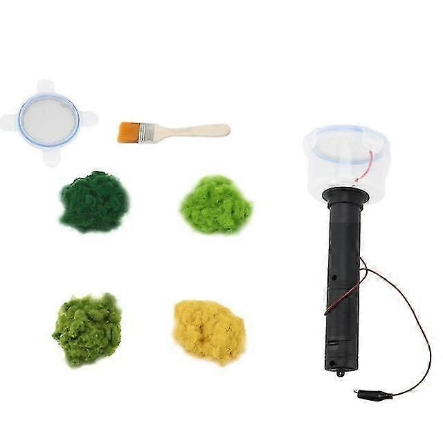 Miniature Scenery Static Flocking Machine for Electrostatic Grass Application, DIY Plant Modelling Tool