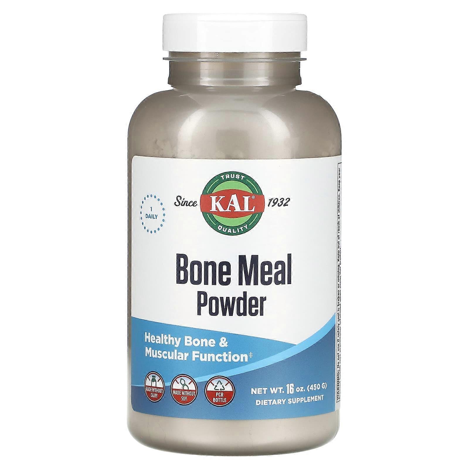 KAL, Bone Meal Powder, 16 oz, (450 g)