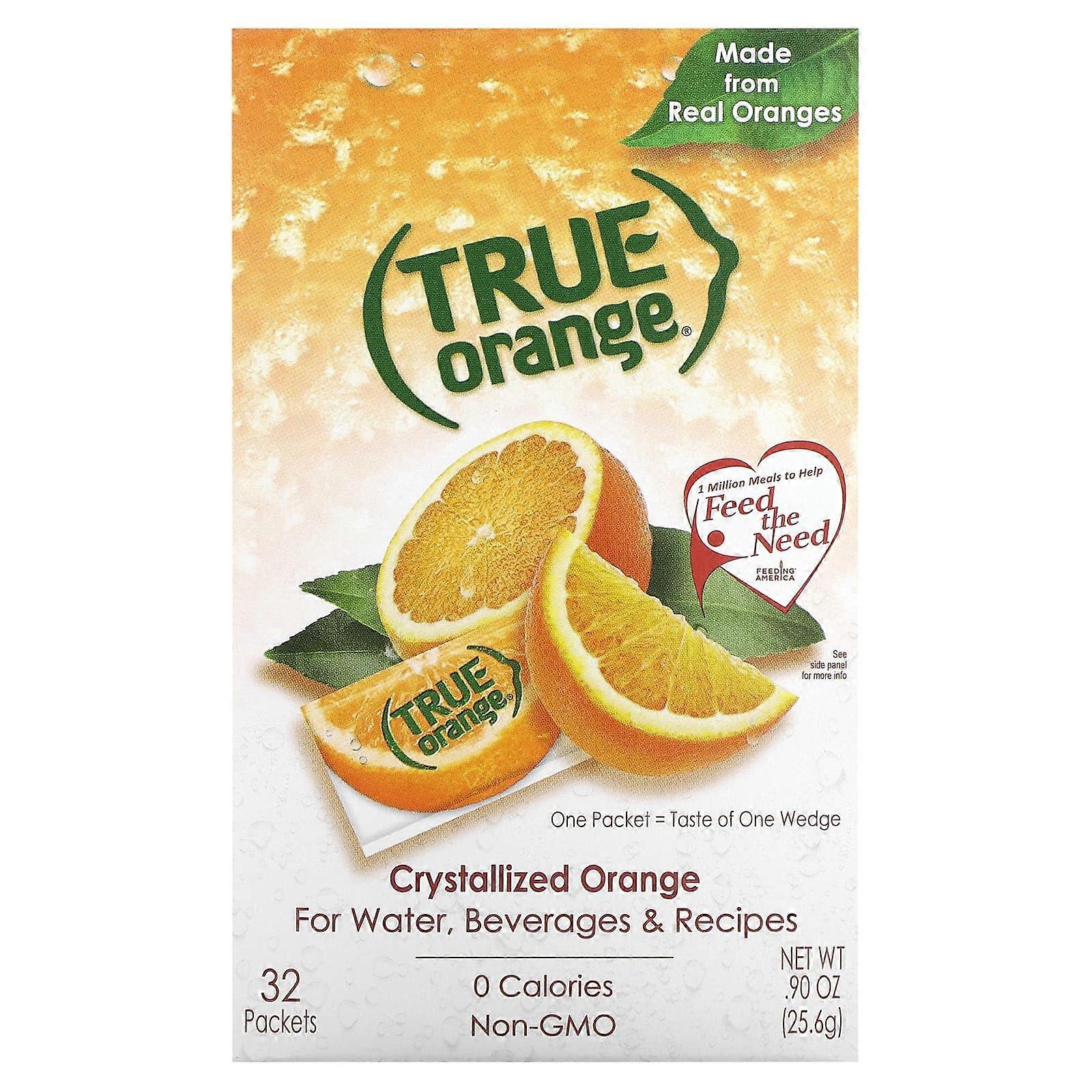 True Orange, Crystallized Orange, 0.90 oz (25.6 g)