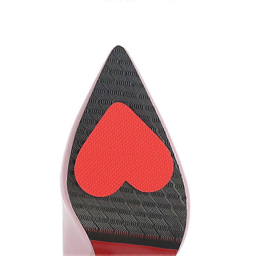 Sandal Non-Slip Mat for Shoes 6Pairs Red Heart High Heel Half Sole