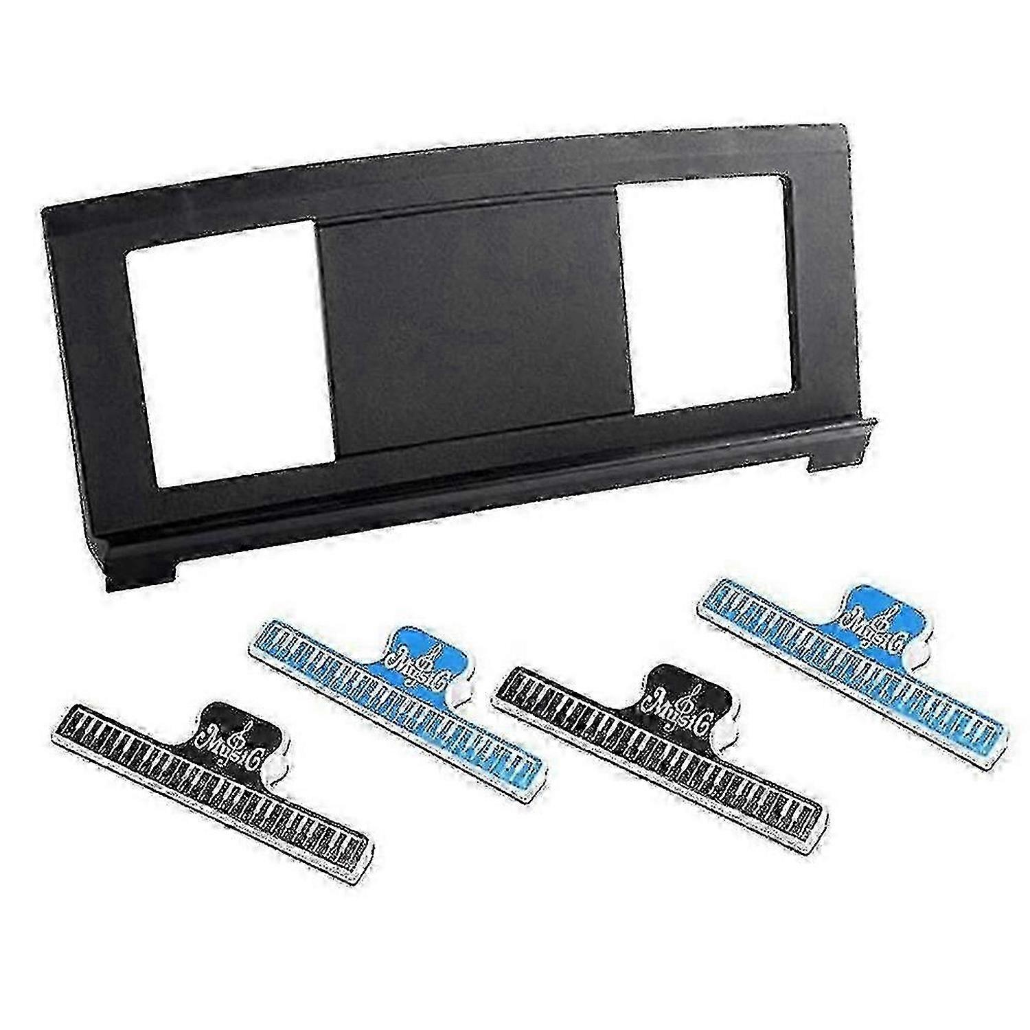 حامل موسيقى متوافق مع العديد من نماذج لوحة مفاتيح الموسيقى ، لوحة المفاتيح حامل ورقة الموسيقى مع 4