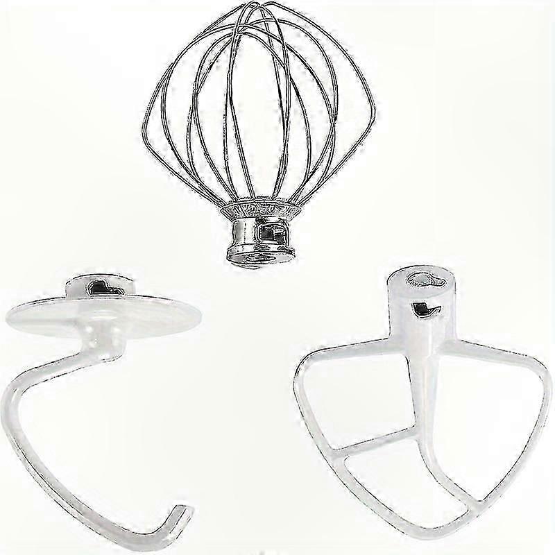 Reservtillbehör för köksmaskiner: Visp, degkrok, belagd plattvisp