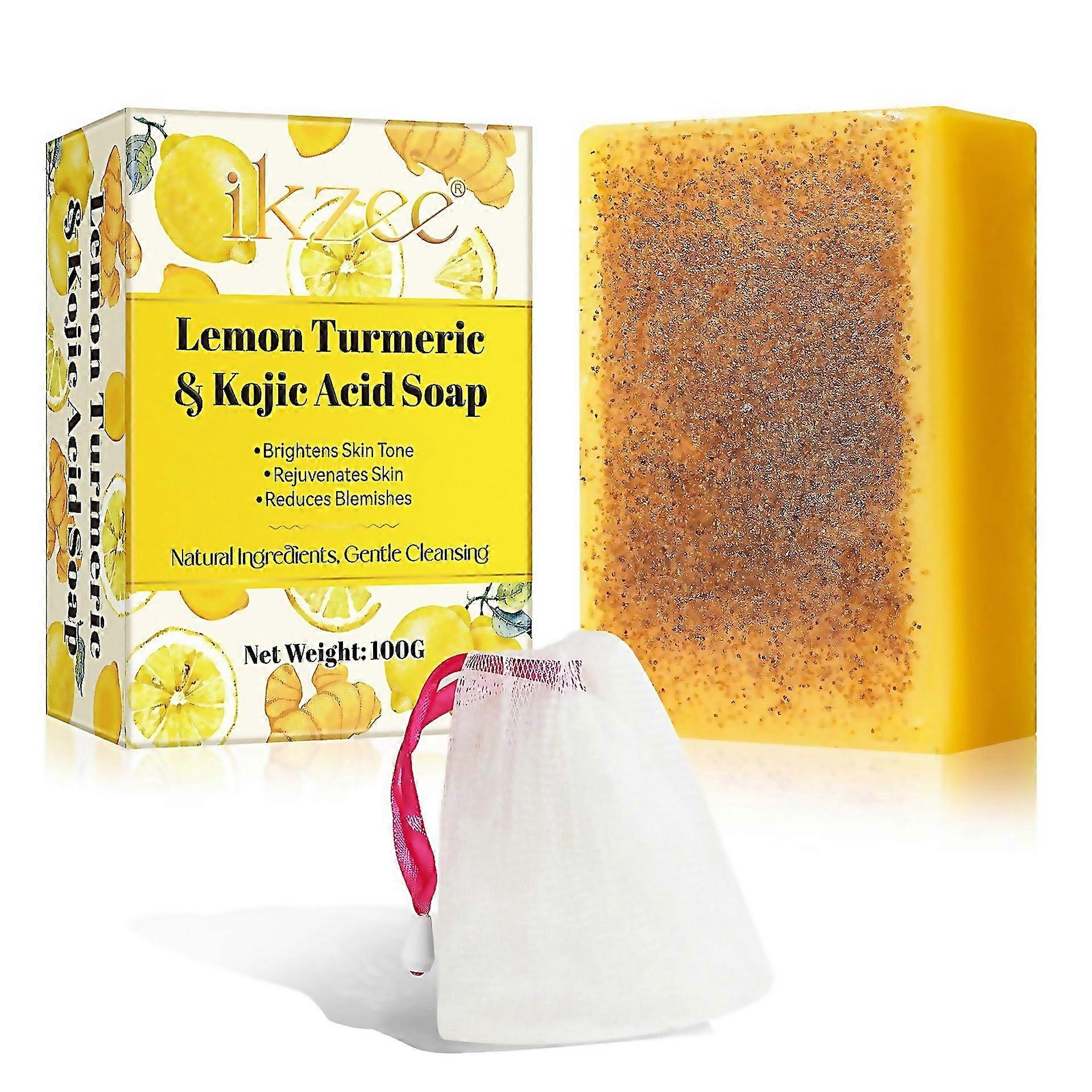 For Lemon Turmeric Kojic Acid Soap Barcleansing Handmade Turmeric Soap For Hyperpigmentationturmeric