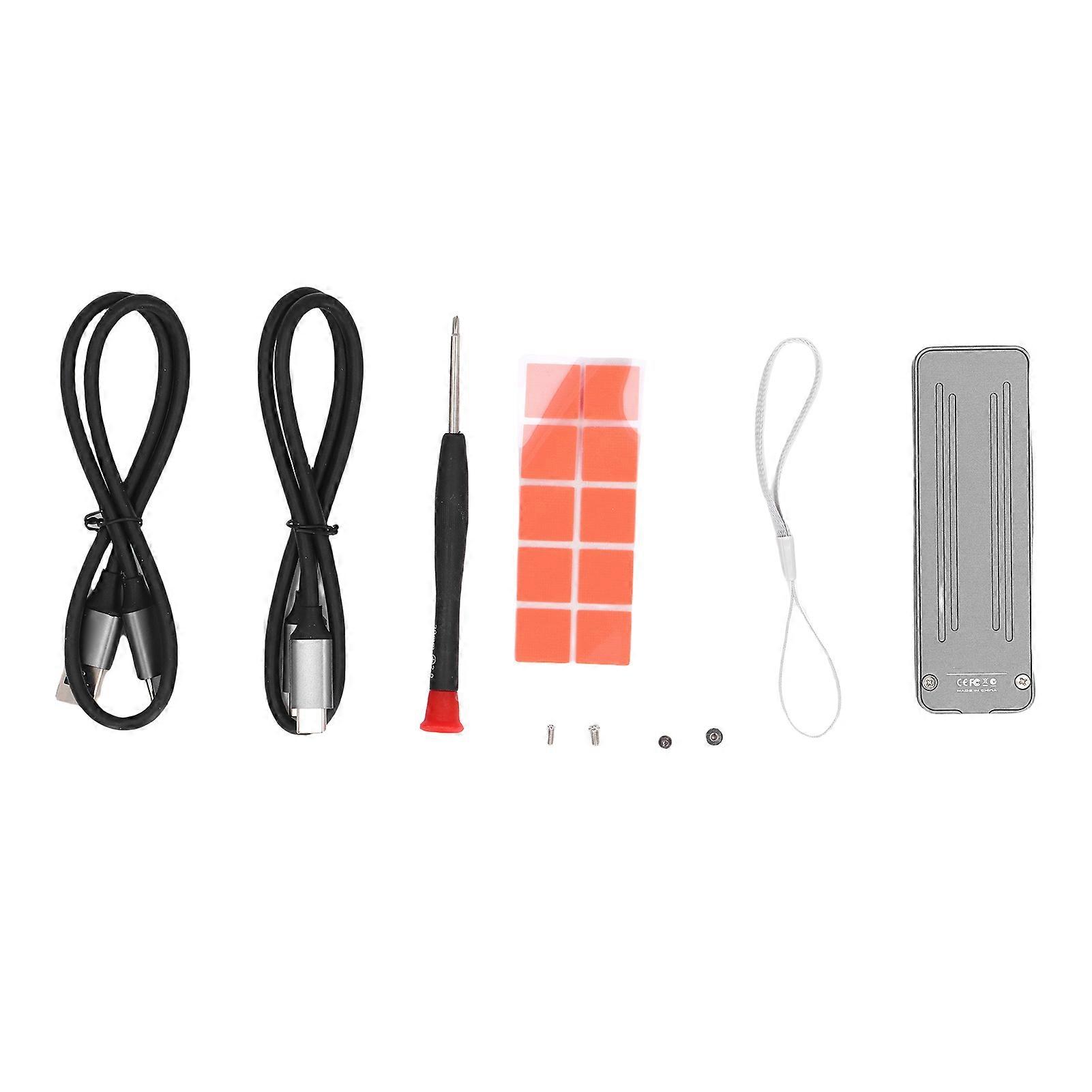 M.2 NVMe SSD Enclosure 10Gbps USB 3.2 Type C Supports 2230 2242 2260 2280 Drives